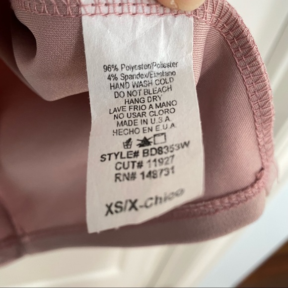 Windsor Cut Out Back Long Sleeves Dark Mauve Dress Size XS - Picture 12 of 12